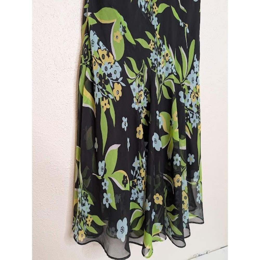 Vintage‎ Y2K Studio 1940 Midi Dress Womens 14 Fairy Grunge Whimsigoth Floral - Picture 2 of 6